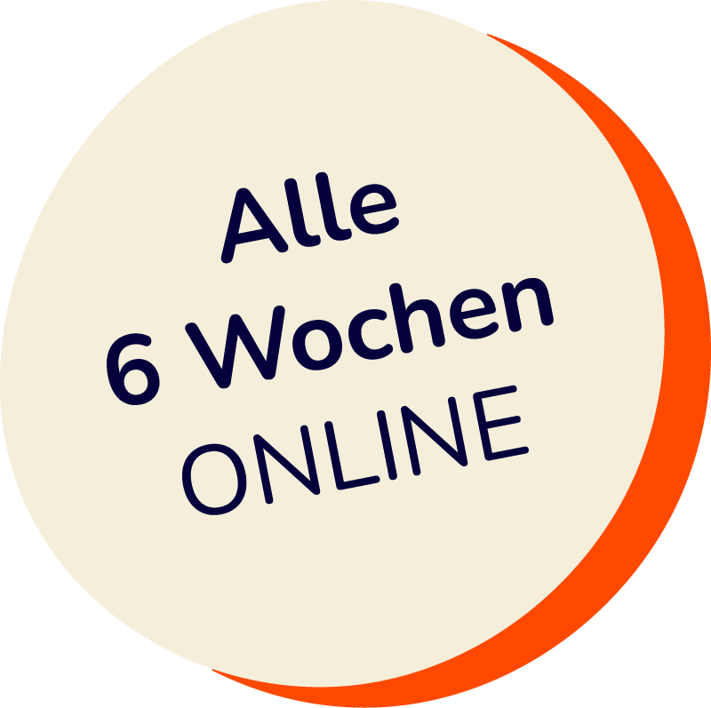 Störer: Alle 6 Wochen online