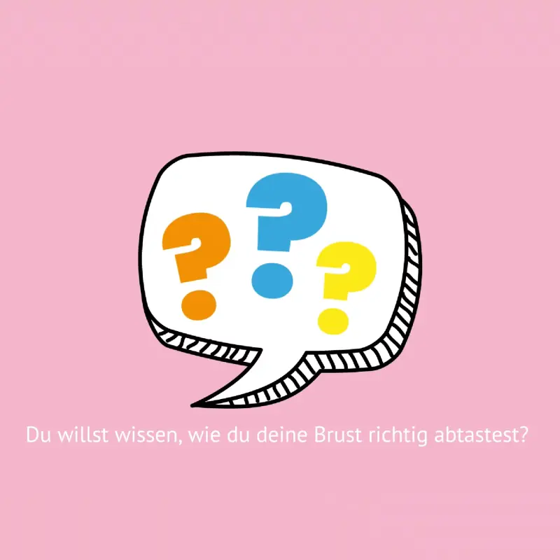 Grafik: Du willst wissen, wie du deine Brust richtig abtastest?