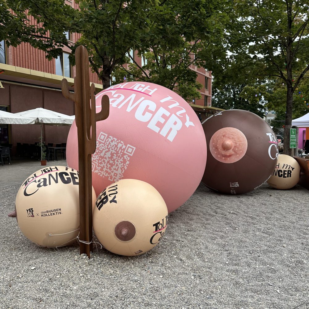 Foto von einem Event im Rahmen der Kampagne #TouchMyCancer